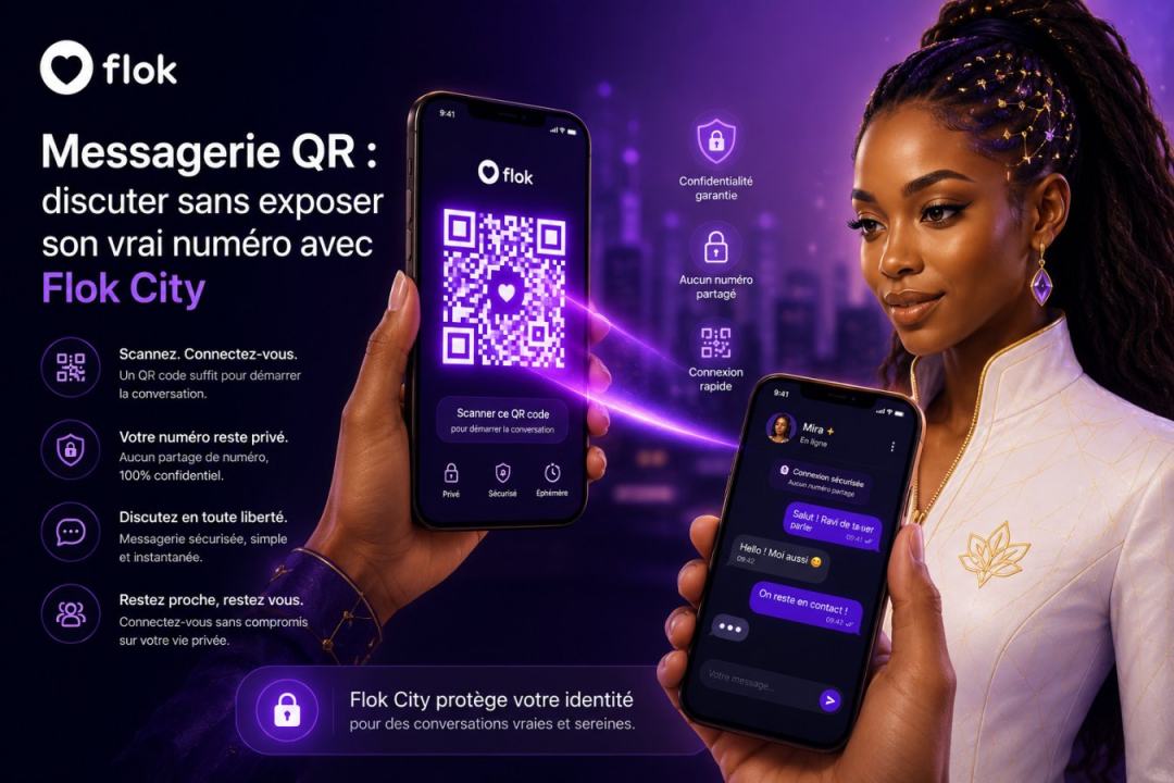Messagerie QR : discuter sans exposer son vrai numéro avec Flok City